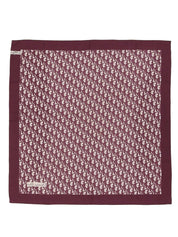 シルクトロッターパターンスカーフ ボルドー
