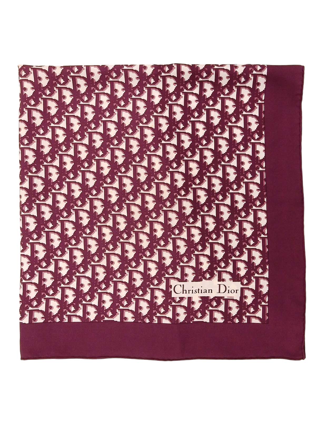 シルクトロッターパターンスカーフ ボルドー