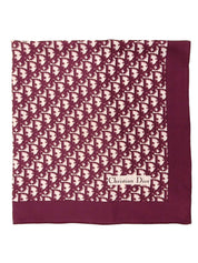 シルクトロッターパターンスカーフ ボルドー