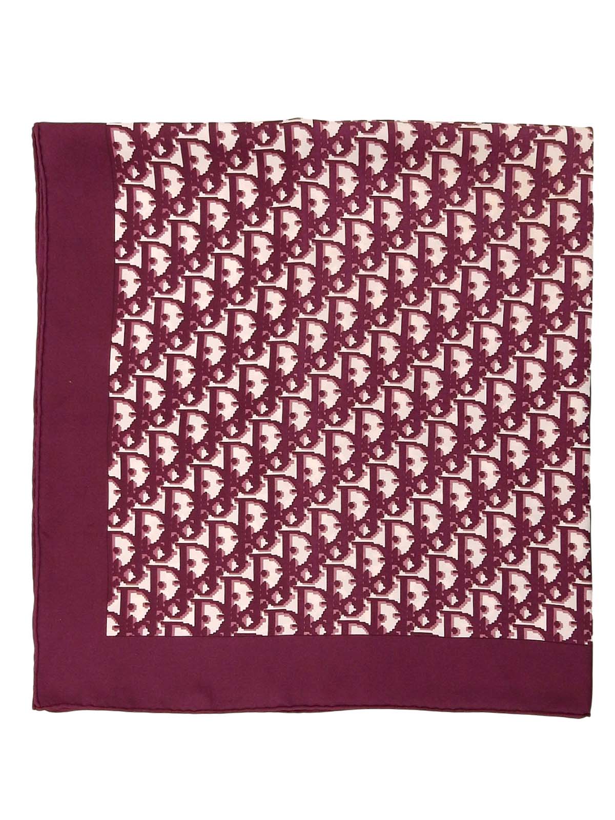 Silk Trotter Pattern Scarf, Bordeaux