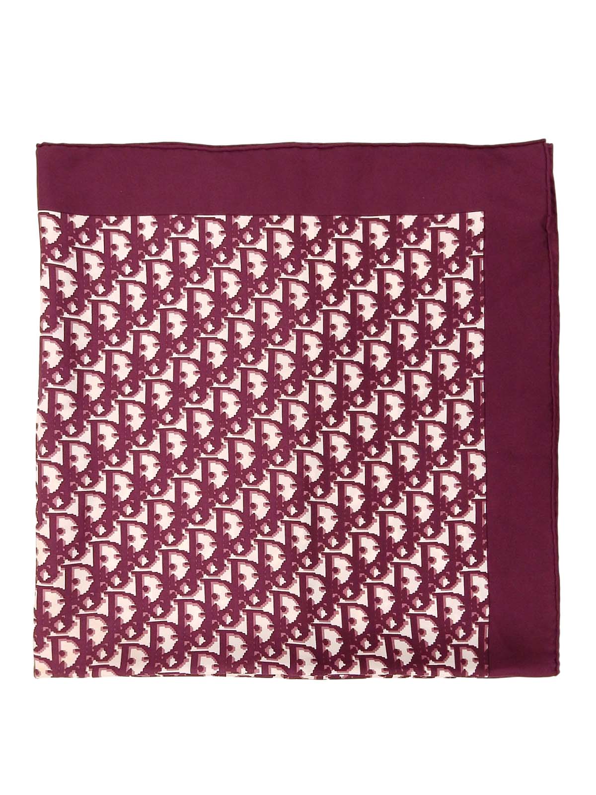 シルクトロッターパターンスカーフ ボルドー