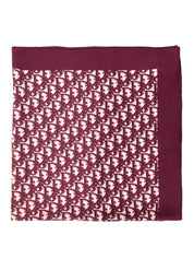 シルクトロッターパターンスカーフ ボルドー