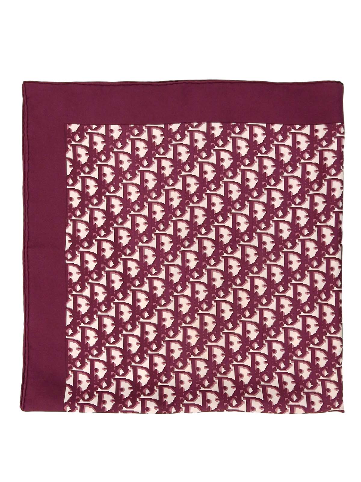 Silk Trotter Pattern Scarf, Bordeaux