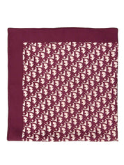 Silk Trotter Pattern Scarf, Bordeaux
