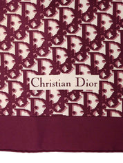 シルクトロッターパターンスカーフ ボルドー