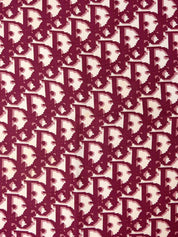 Silk Trotter Pattern Scarf, Bordeaux