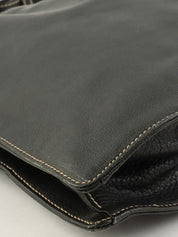 Logo Plate Shoulder Bag Black