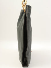 Logo Plate Shoulder Bag Black