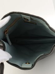 Logo Plate Shoulder Bag Black