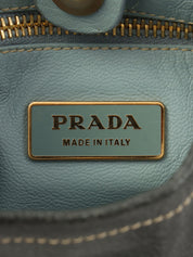 Logo Plate Shoulder Bag Black