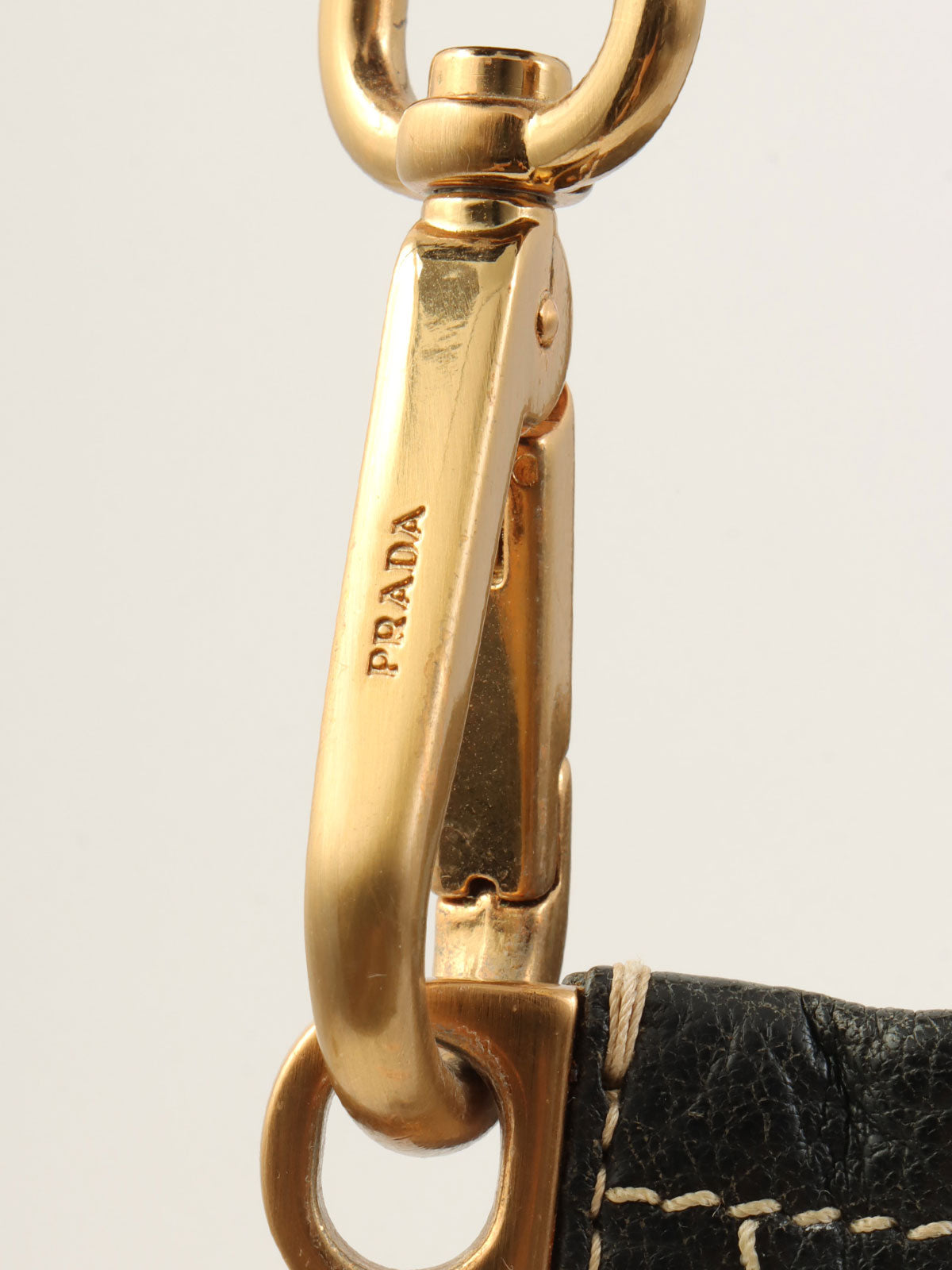 Logo Plate Shoulder Bag Black