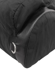 ナイロンロゴプレートバックパック ブラック