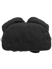 ナイロンロゴプレートバックパック ブラック