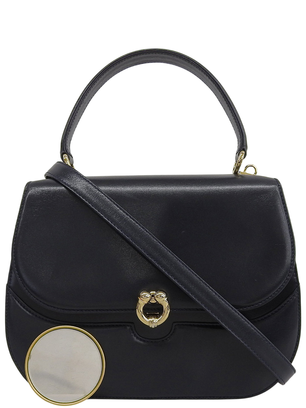 马蹄形盘子双向包，海军蓝