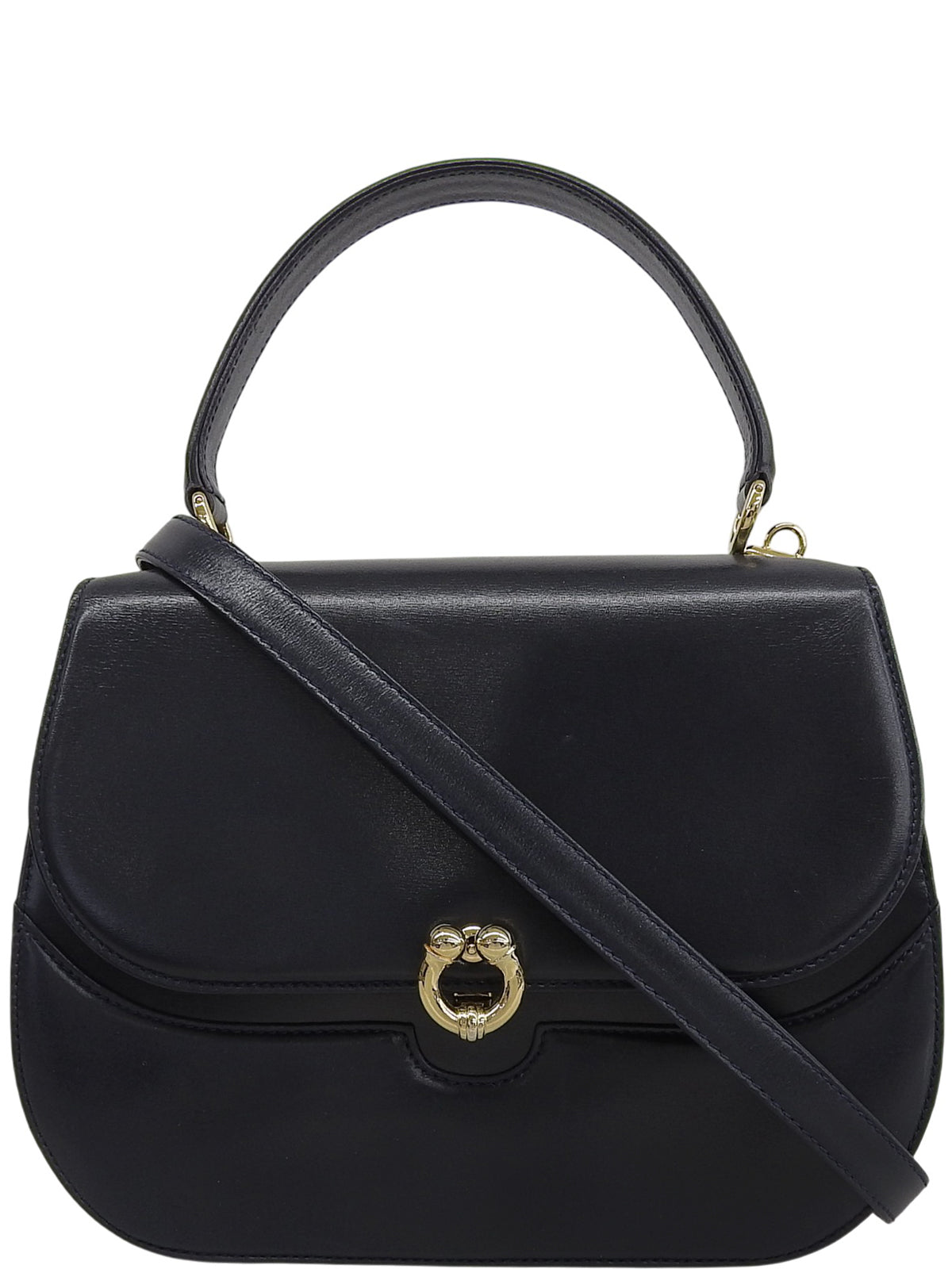 马蹄形盘子双向包，海军蓝