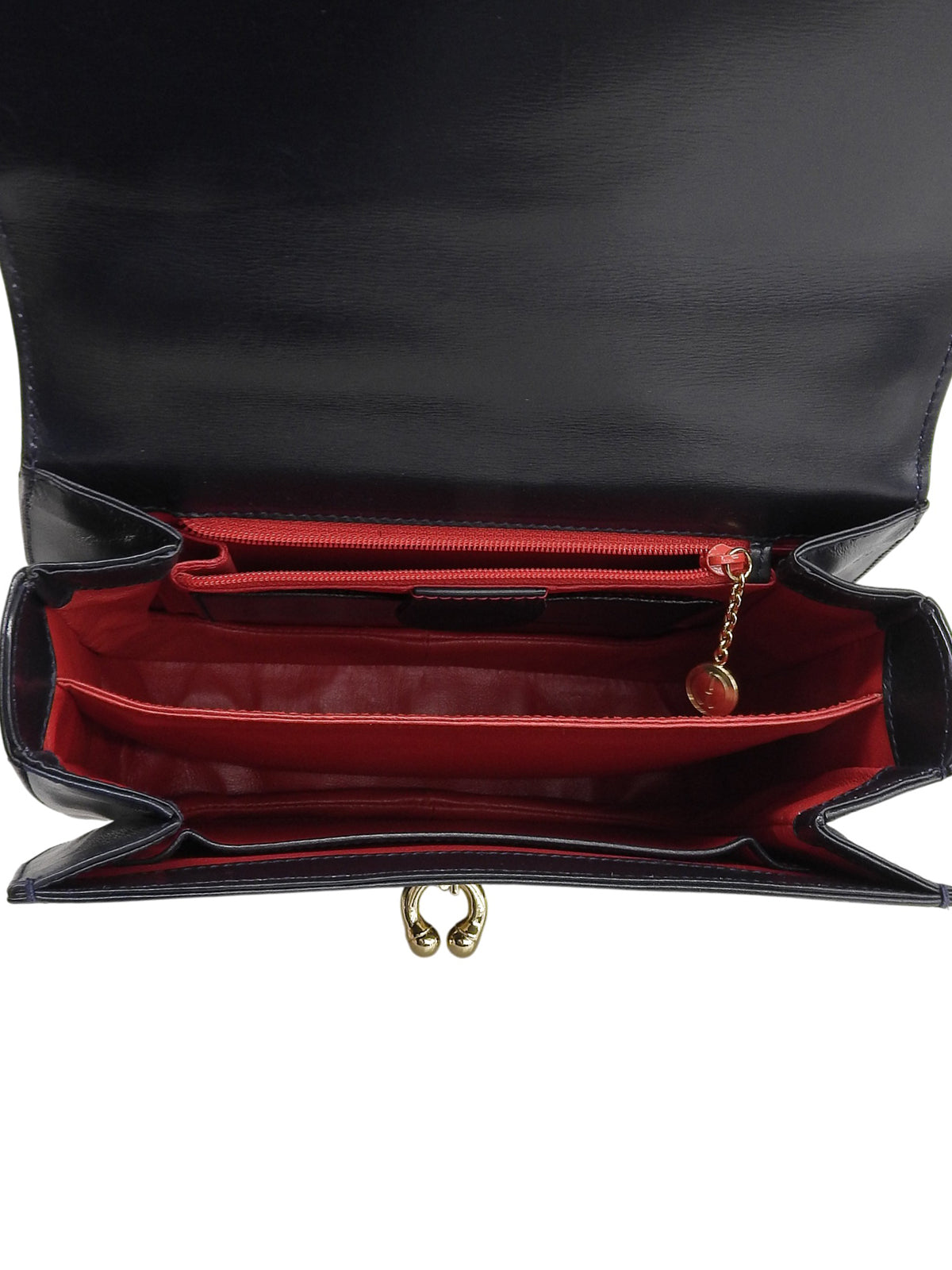 马蹄形盘子双向包，海军蓝