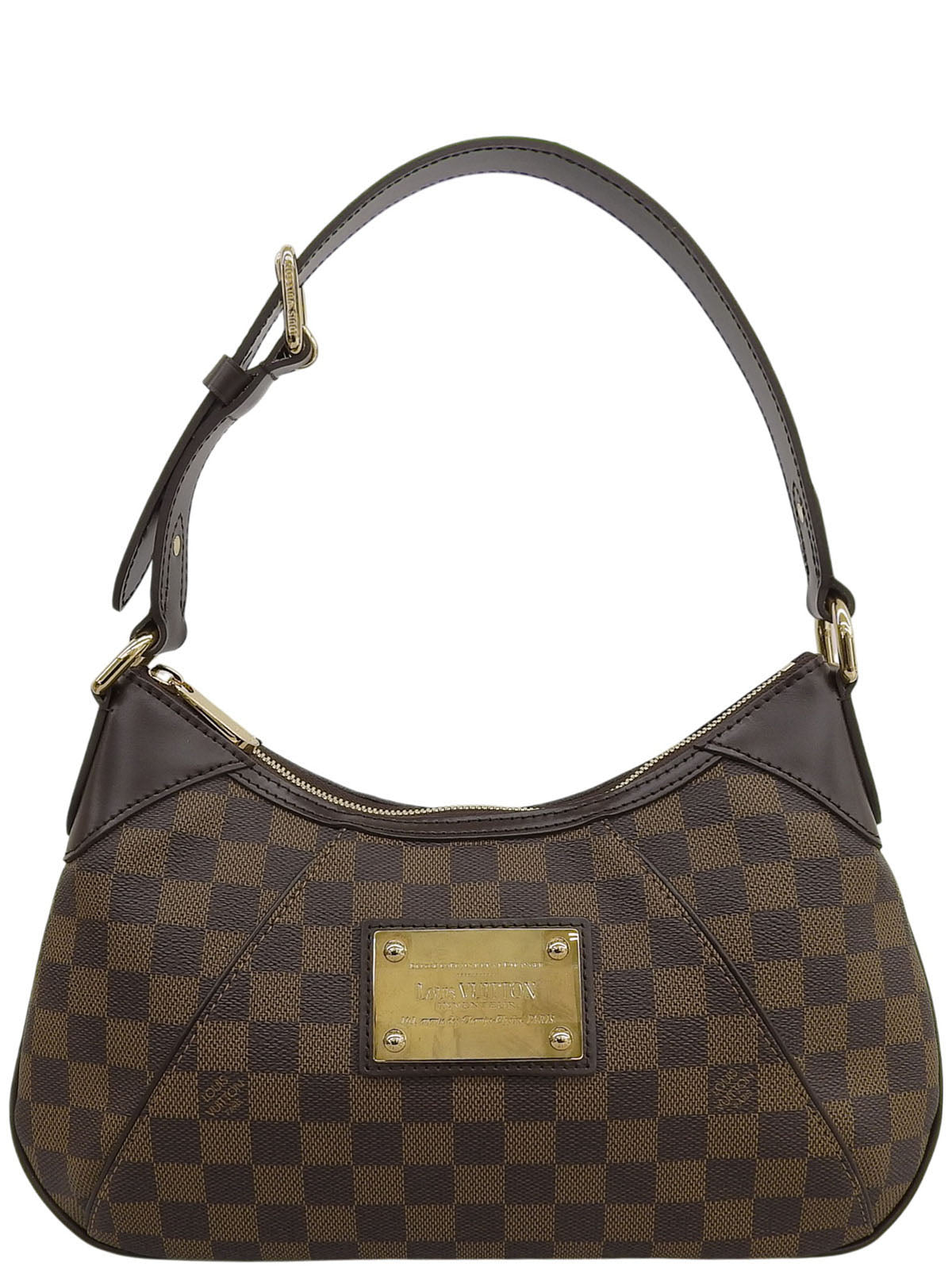 2010 Damier Thames Canvas PM Brown
