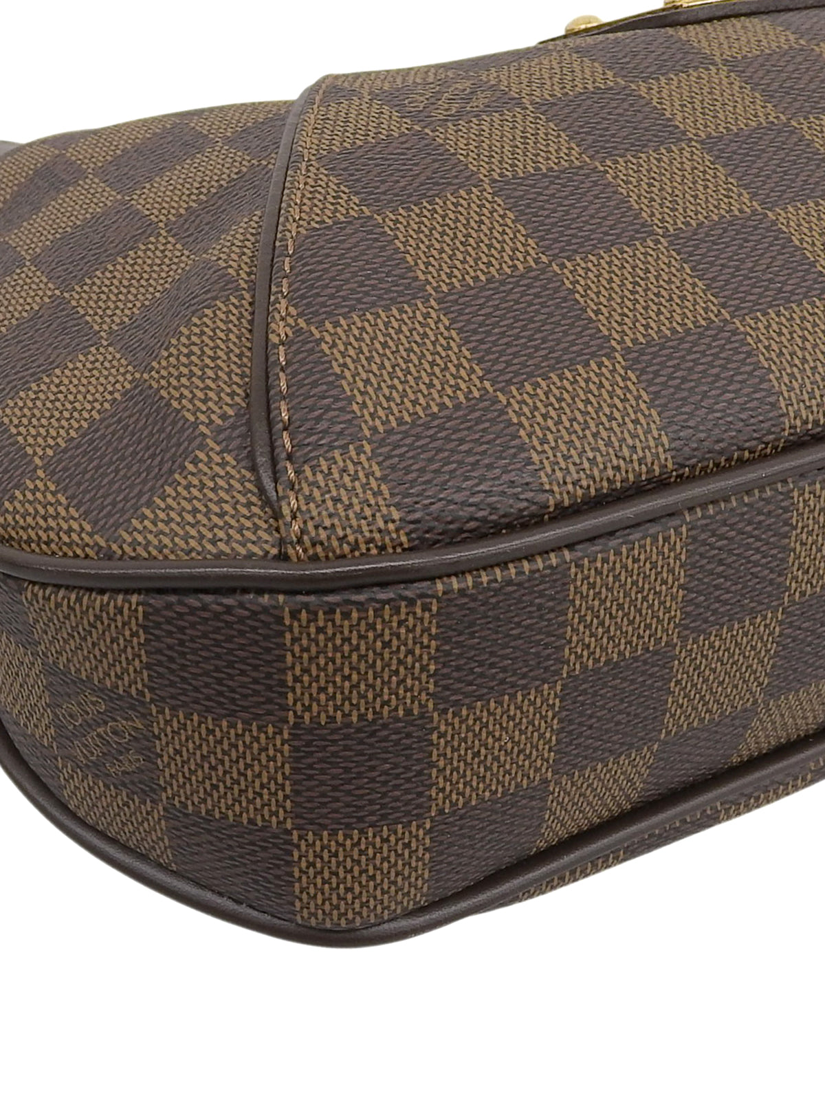 2010 Damier Thames Canvas PM Brown