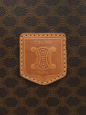 黑色沥青图案两用公文包