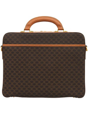 黑色沥青图案两用公文包