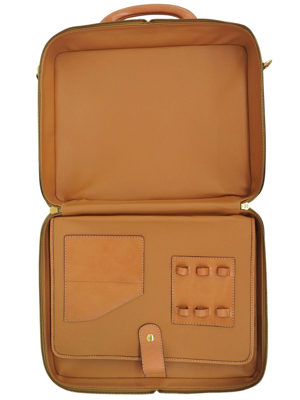 黑色沥青图案两用公文包