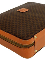 黑色沥青图案两用公文包