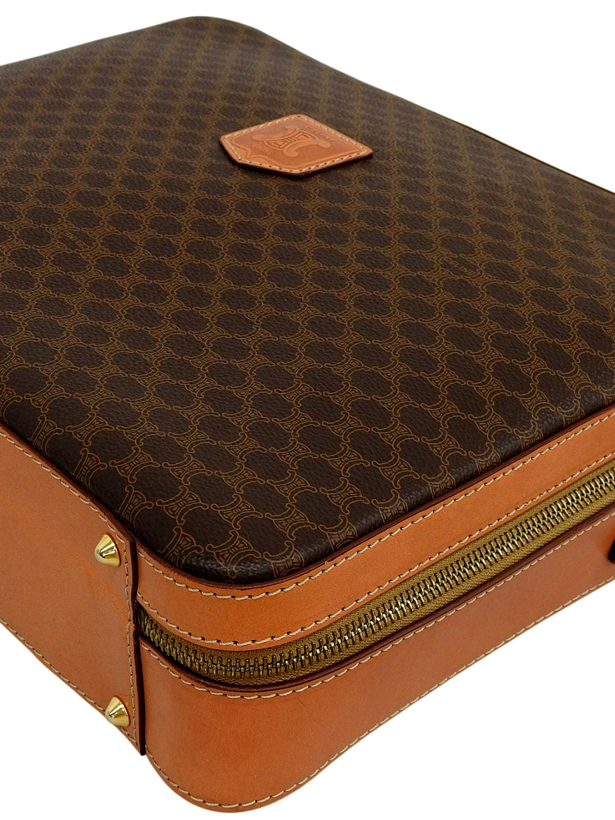 黑色沥青图案两用公文包