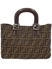 FF Zucca pattern handbag in brown