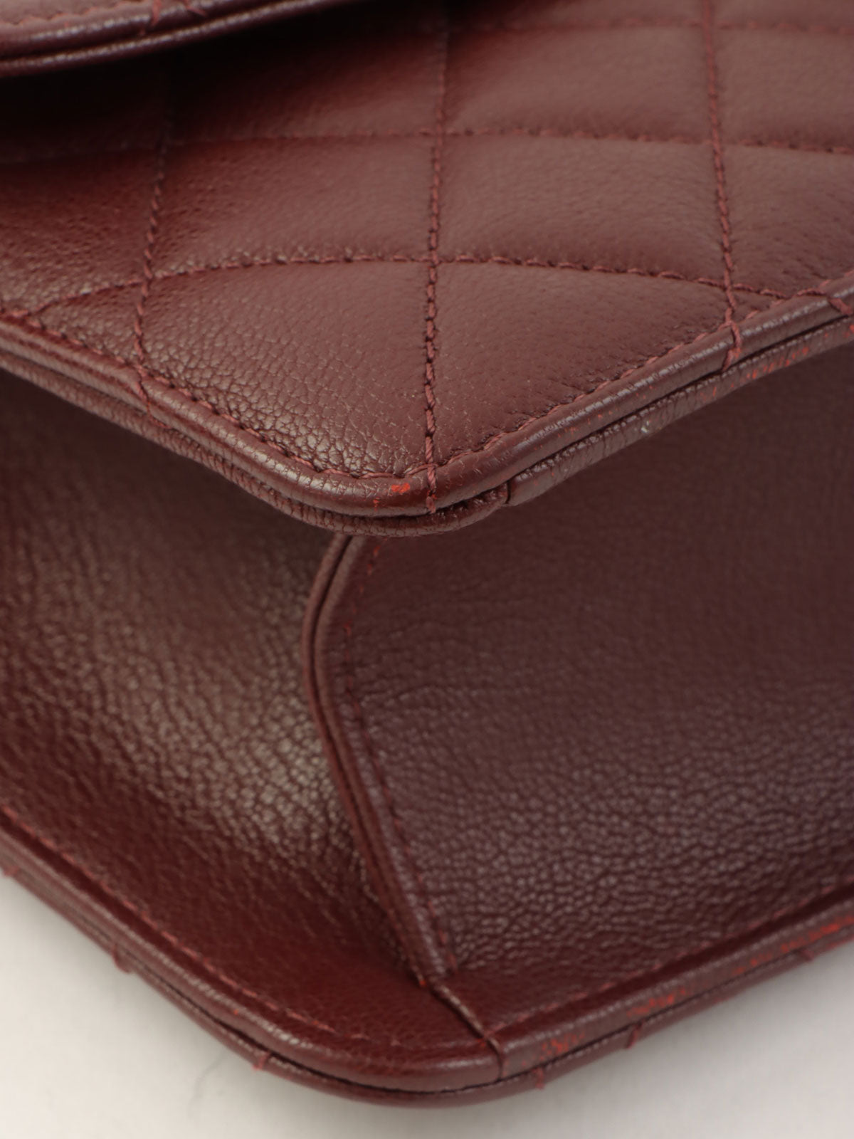 2016年頃製 スクエアCCマークプレート2wayバッグ ボルドー