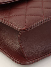 2016年頃製 スクエアCCマークプレート2wayバッグ ボルドー