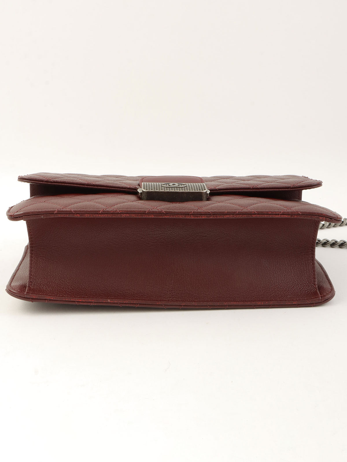 2016年頃製 スクエアCCマークプレート2wayバッグ ボルドー