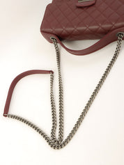 2016年頃製 スクエアCCマークプレート2wayバッグ ボルドー