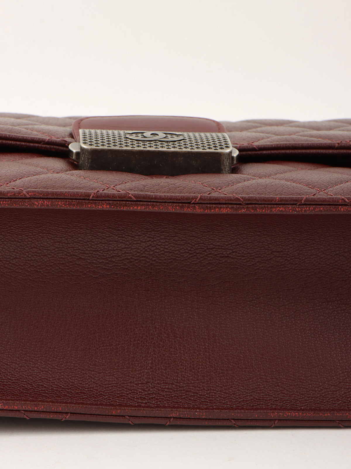 2016年頃製 スクエアCCマークプレート2wayバッグ ボルドー