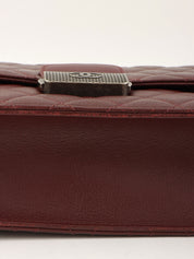 2016年頃製 スクエアCCマークプレート2wayバッグ ボルドー