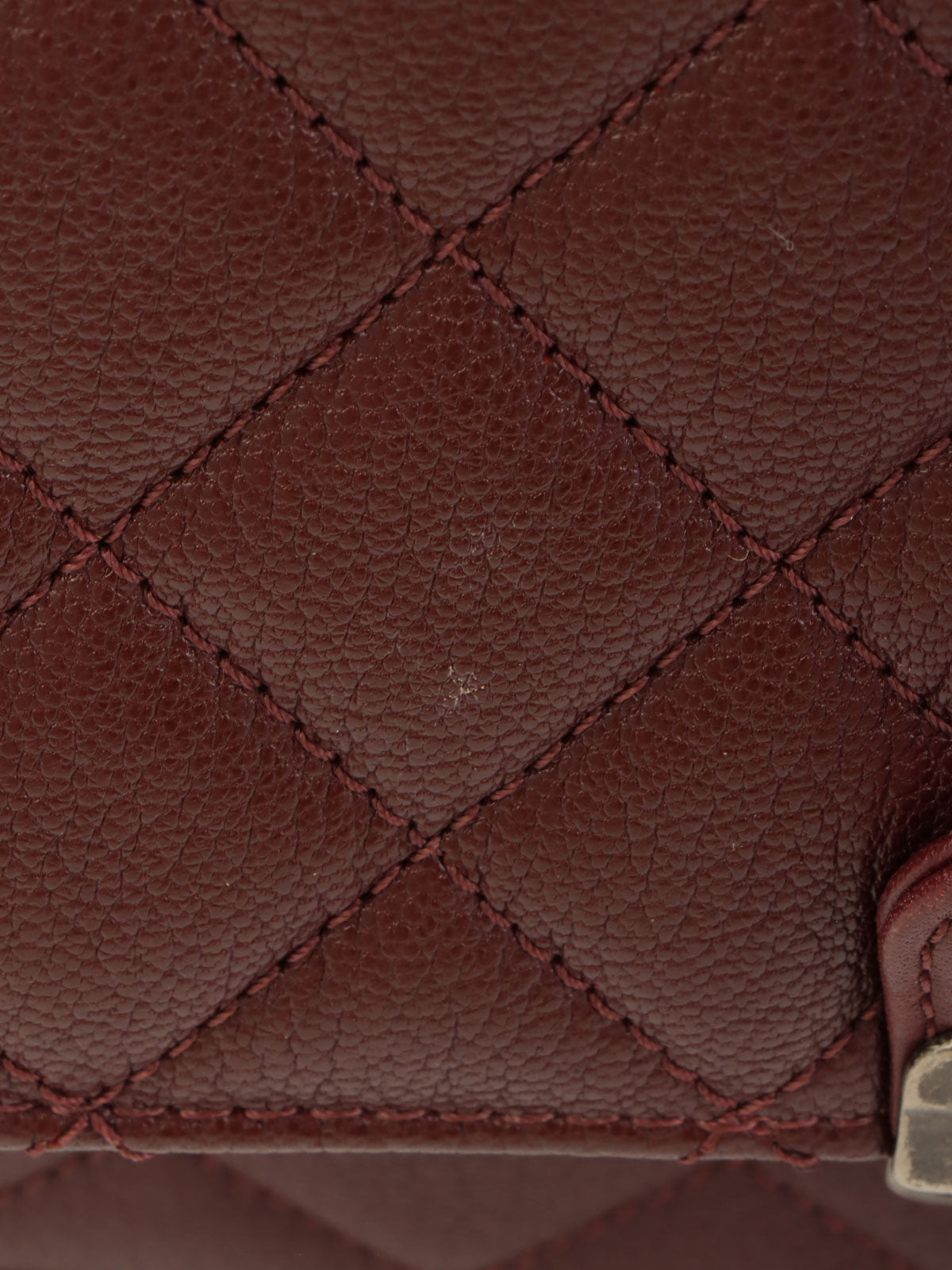 2016年頃製 スクエアCCマークプレート2wayバッグ ボルドー