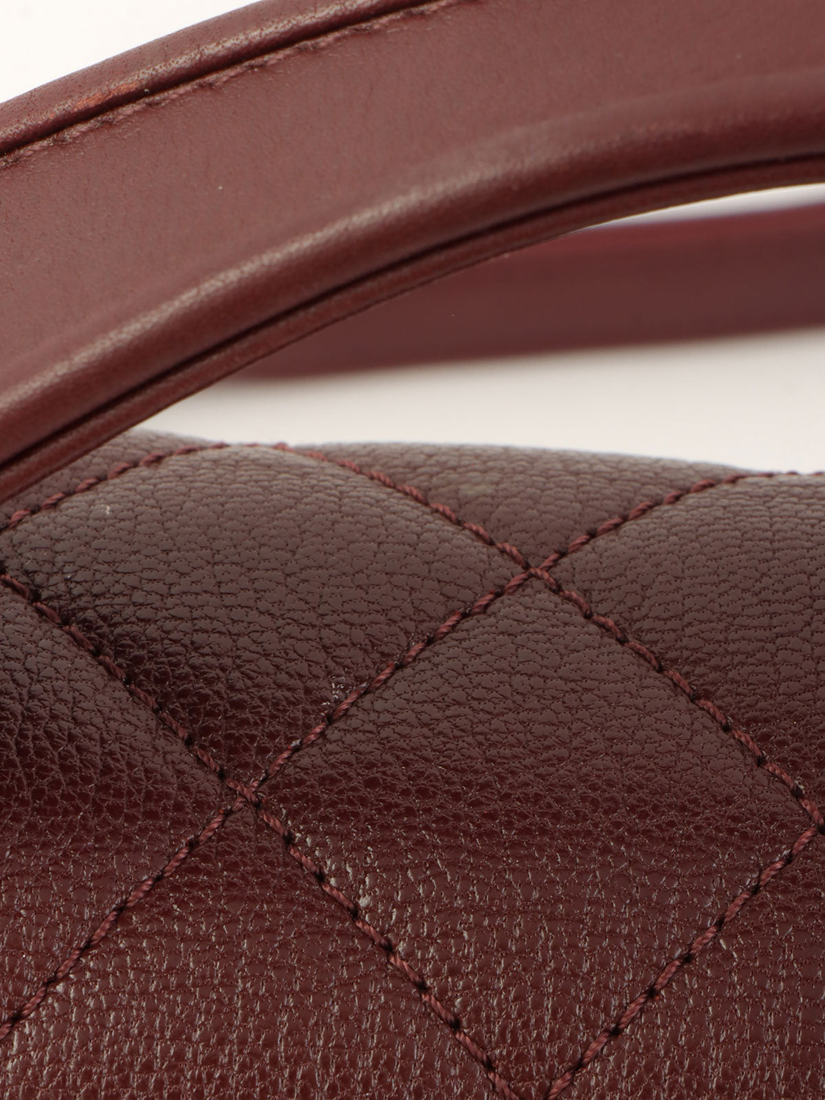 2016年頃製 スクエアCCマークプレート2wayバッグ ボルドー