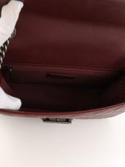 2016年頃製 スクエアCCマークプレート2wayバッグ ボルドー