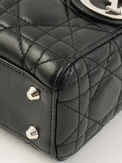 レディディオールカナージュステッチ2wayバッグミニ ブラック