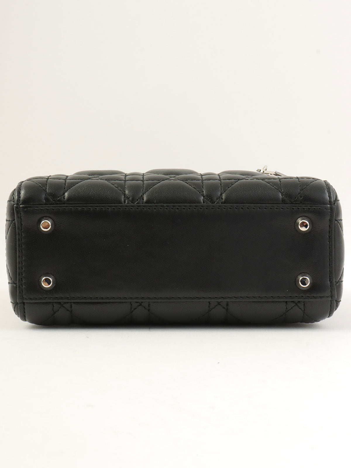 レディディオールカナージュステッチ2wayバッグミニ ブラック