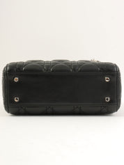 レディディオールカナージュステッチ2wayバッグミニ ブラック