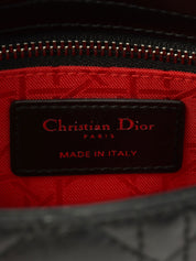 レディディオールカナージュステッチ2wayバッグミニ ブラック