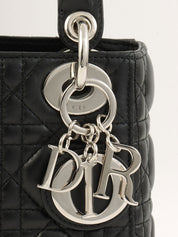 レディディオールカナージュステッチ2wayバッグミニ ブラック