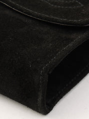 2001年頃製 スエードCCマークステッチチェーンショルダーバッグミニ ブラック