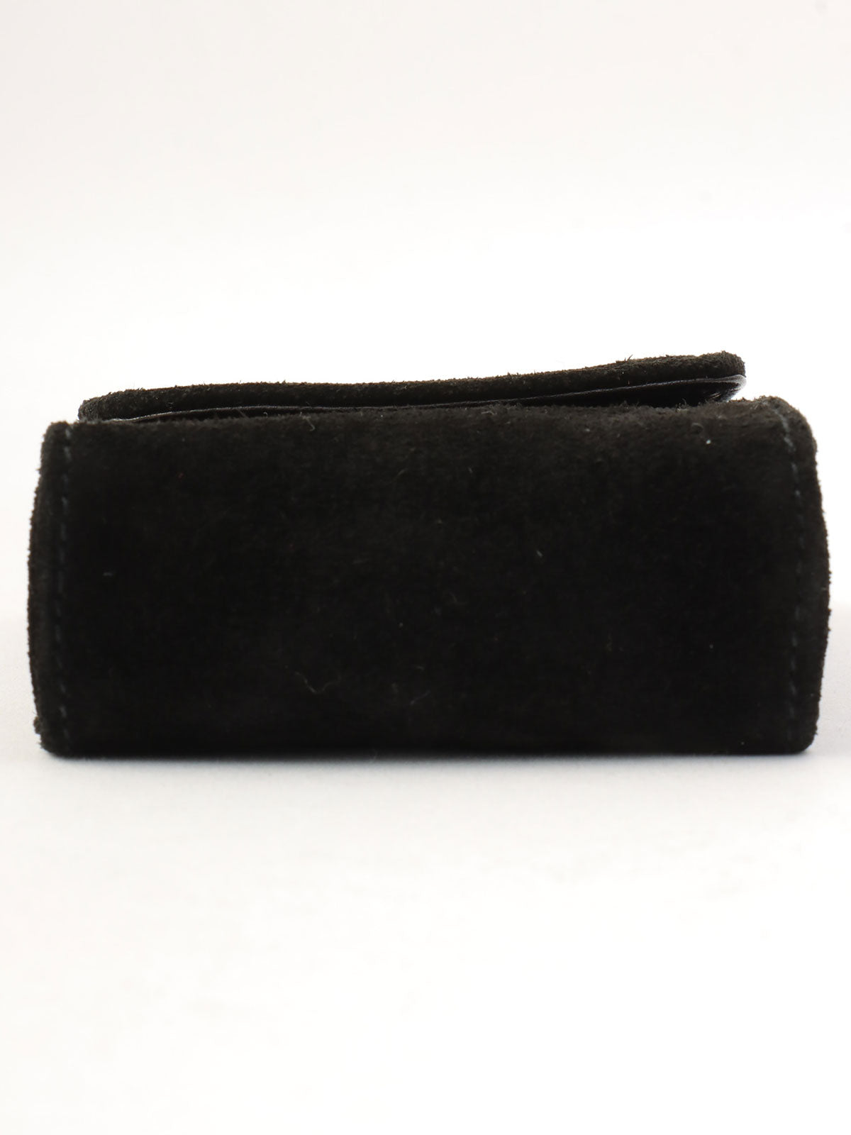 Suede CC Mark Stitch Chain Shoulder Bag Mini, Black, circa 2001
