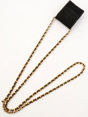 Suede CC Mark Stitch Chain Shoulder Bag Mini, Black, circa 2001