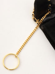 2001年頃製 スエードCCマークステッチチェーンショルダーバッグミニ ブラック