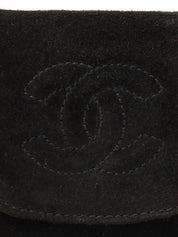 2001年頃製 スエードCCマークステッチチェーンショルダーバッグミニ ブラック