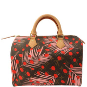 Circa 2016 Canvas Monogram Summer Jungle Dots Speedy 30 Brown/Pink