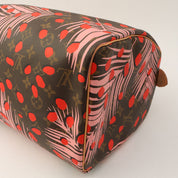 Circa 2016 Canvas Monogram Summer Jungle Dots Speedy 30 Brown/Pink