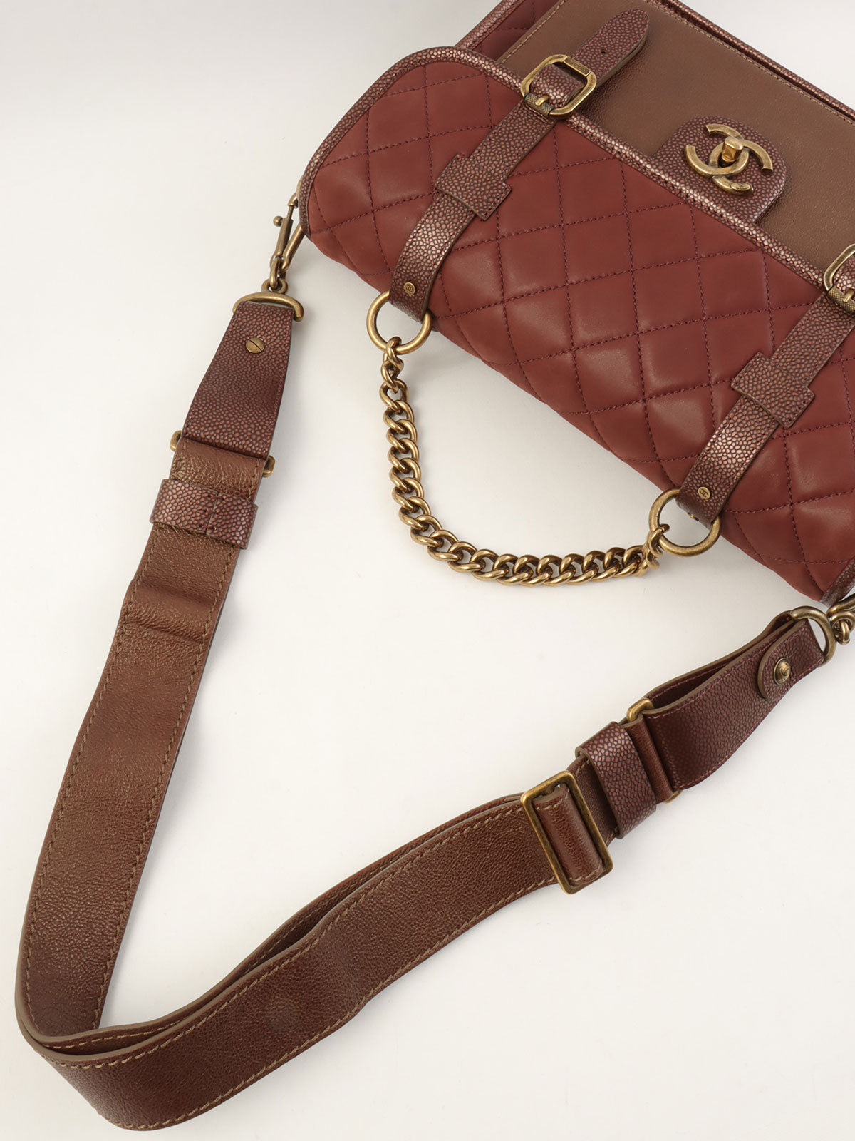 Paris Bombay Back to the School 两用包，波尔多红，约2013年